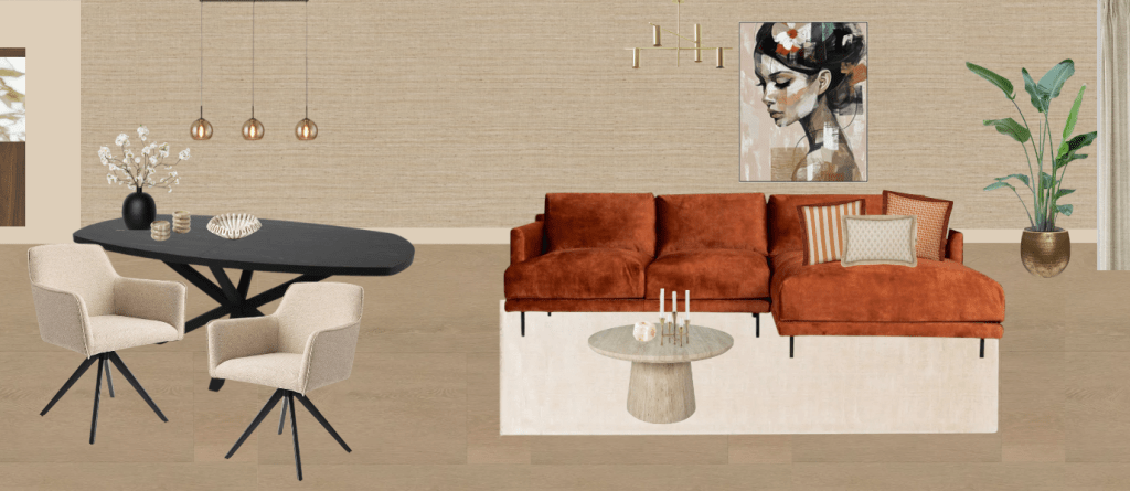 Woonkamer modern rustige basis