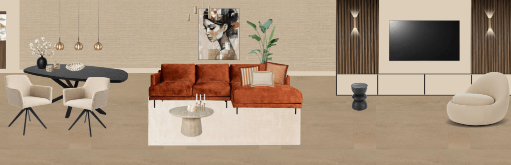 interieuradvies woonkamer rustige basis modern